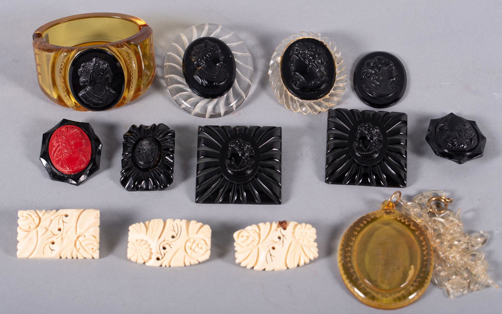 Collection of Victorian Mourning Jewelry (1 of 3)