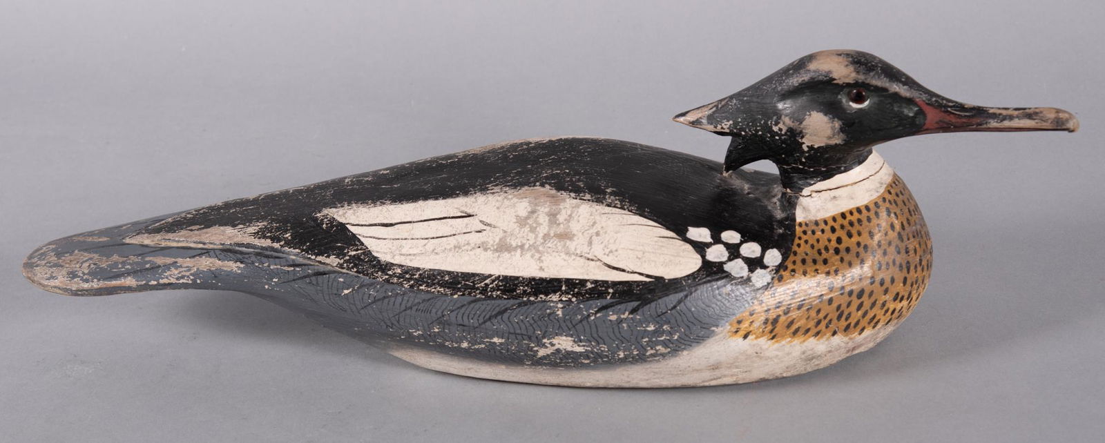 Painted Wooden Duck Decoy by Grayson Chester (1 of 5)