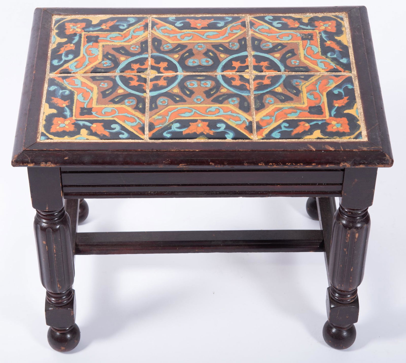Vintage Spanish Colonial Revival Tile Top Table (1 of 3)