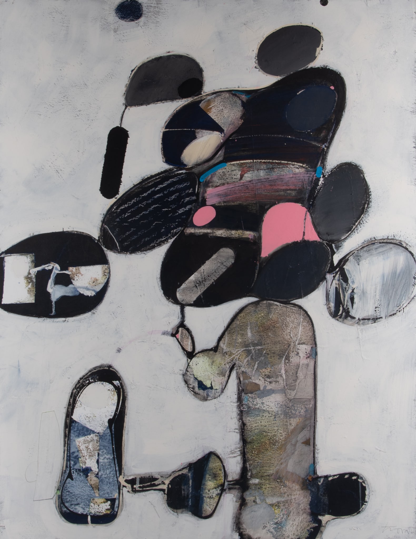 Ernest Tino Trova, Missouri (1927-2009), Untitled, 1996, mixed media on board (1 of 5)