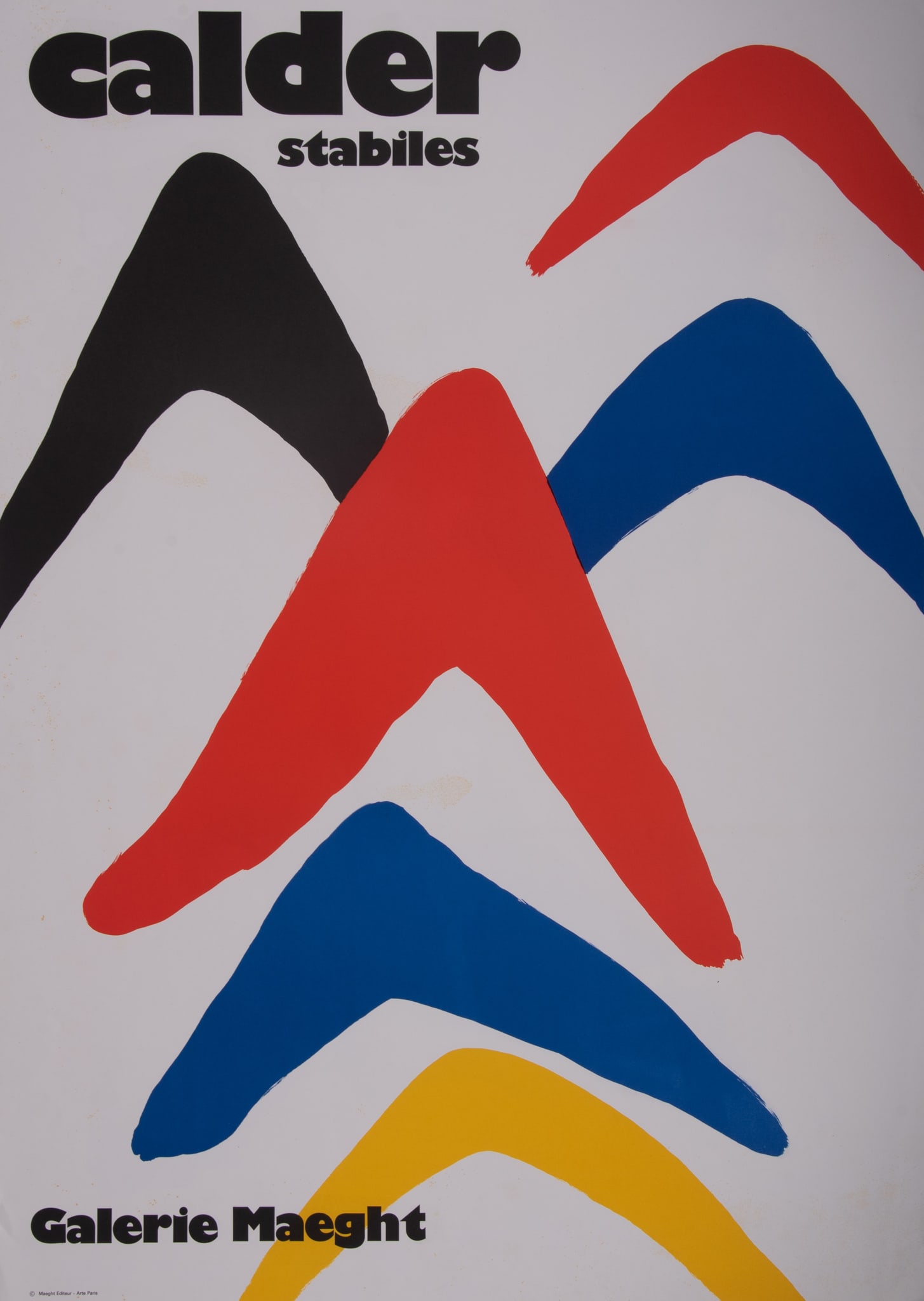 Alexander Calder, American (1898-1976), Stabiles, Galerie Maeght, Paris, 1971, color lithograph (1 of 4)
