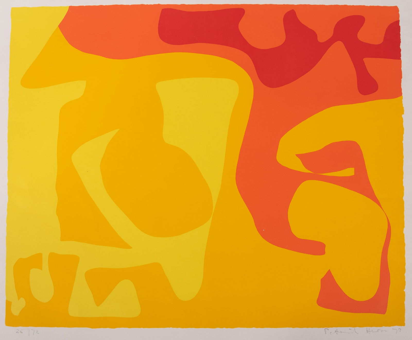 Patrick Heron, British (1920-1999), Small Yellow, 1973, screenprint on paper, ed. 26/72 (1 of 5)