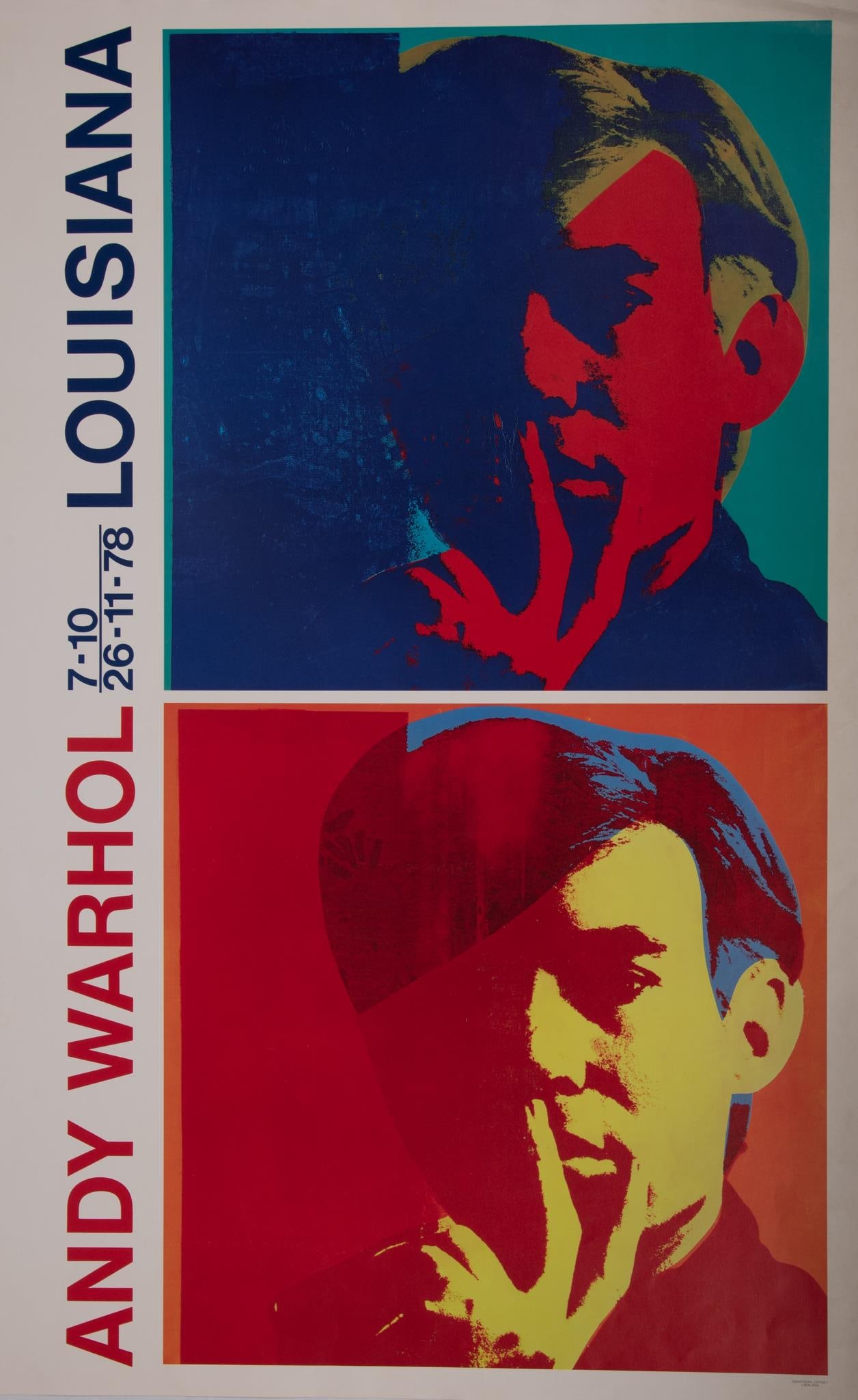 Andy Warhol, American (1928-1987), Andy Warhol - Louisiana, Exhibition Poster, 1978, offset color (1 of 5)