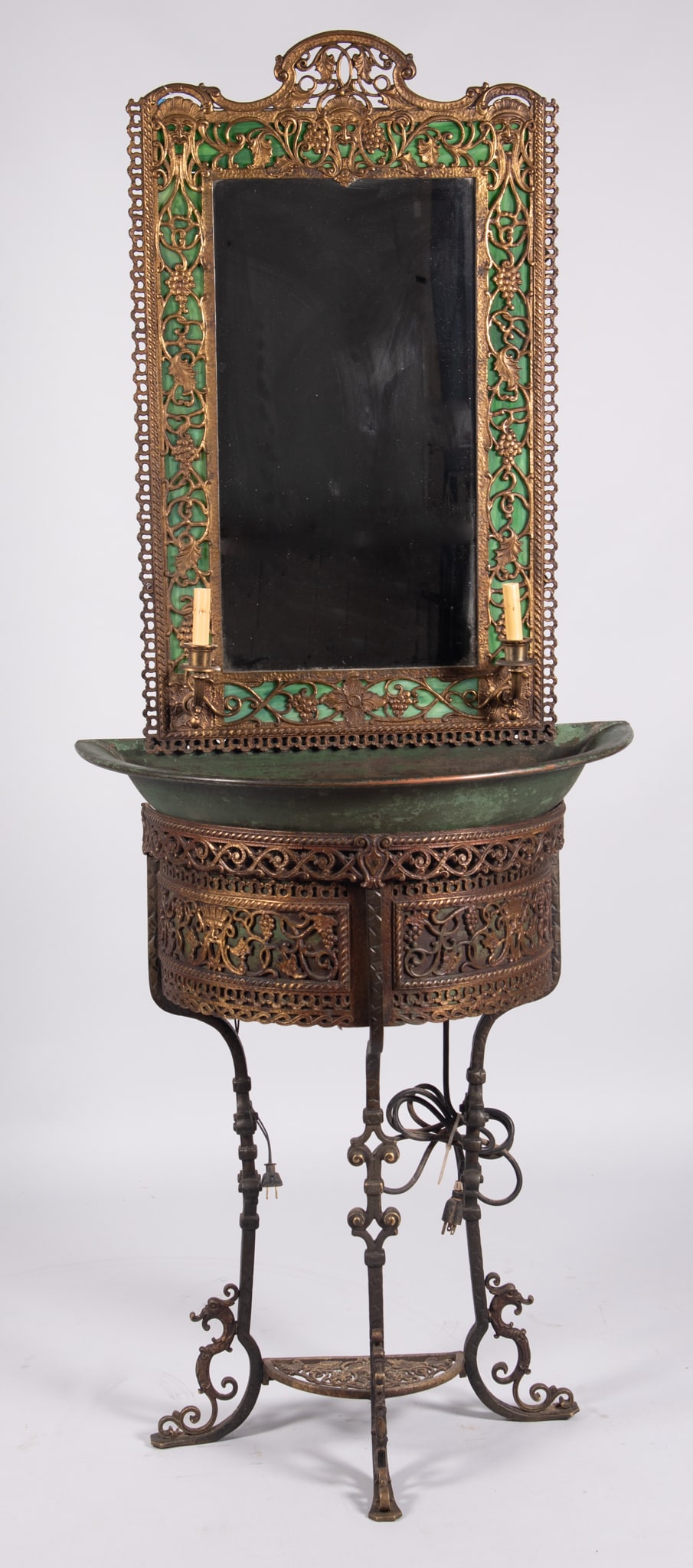 Illuminated Mirror Fountain in the style of Oscar Bruno Bach (1 of 9)