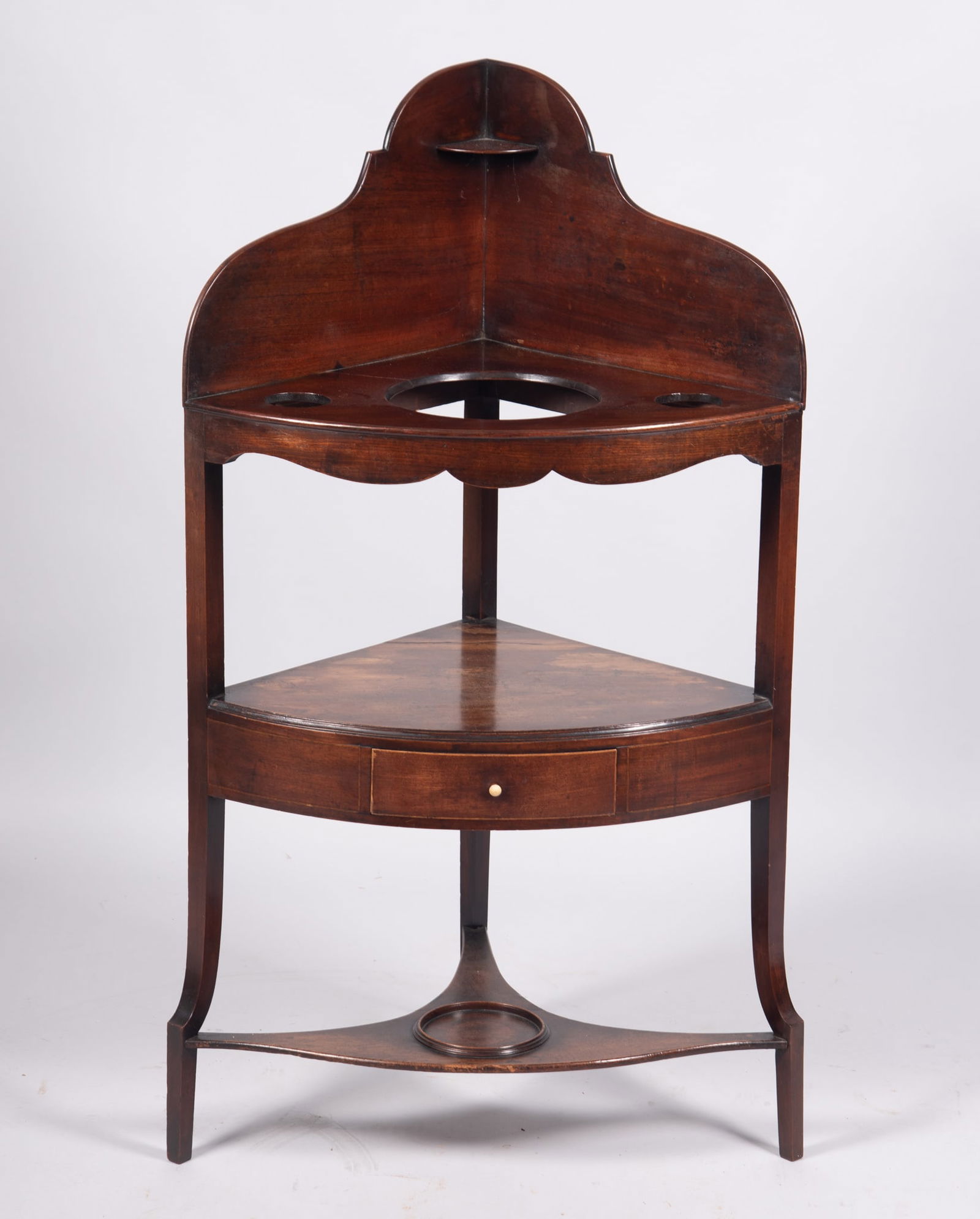 George III Mahogany Corner Wash Stand, Circa 1800 (1 of 4)