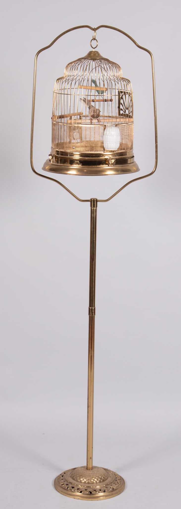 Vintage Solid Brass Birdcage (1 of 4)