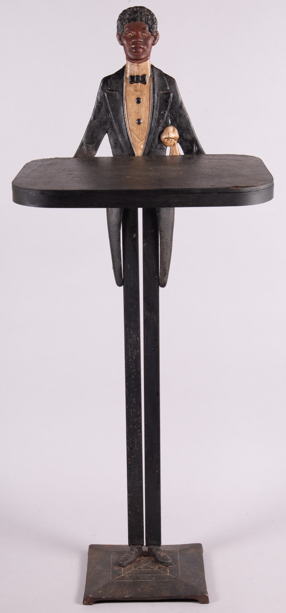 Antique Cast Iron Blackart Butler Stand (1 of 4)