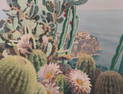 F. Waldruff, 20th Century, Cacti off the Coast of Monaco, oil on canvas