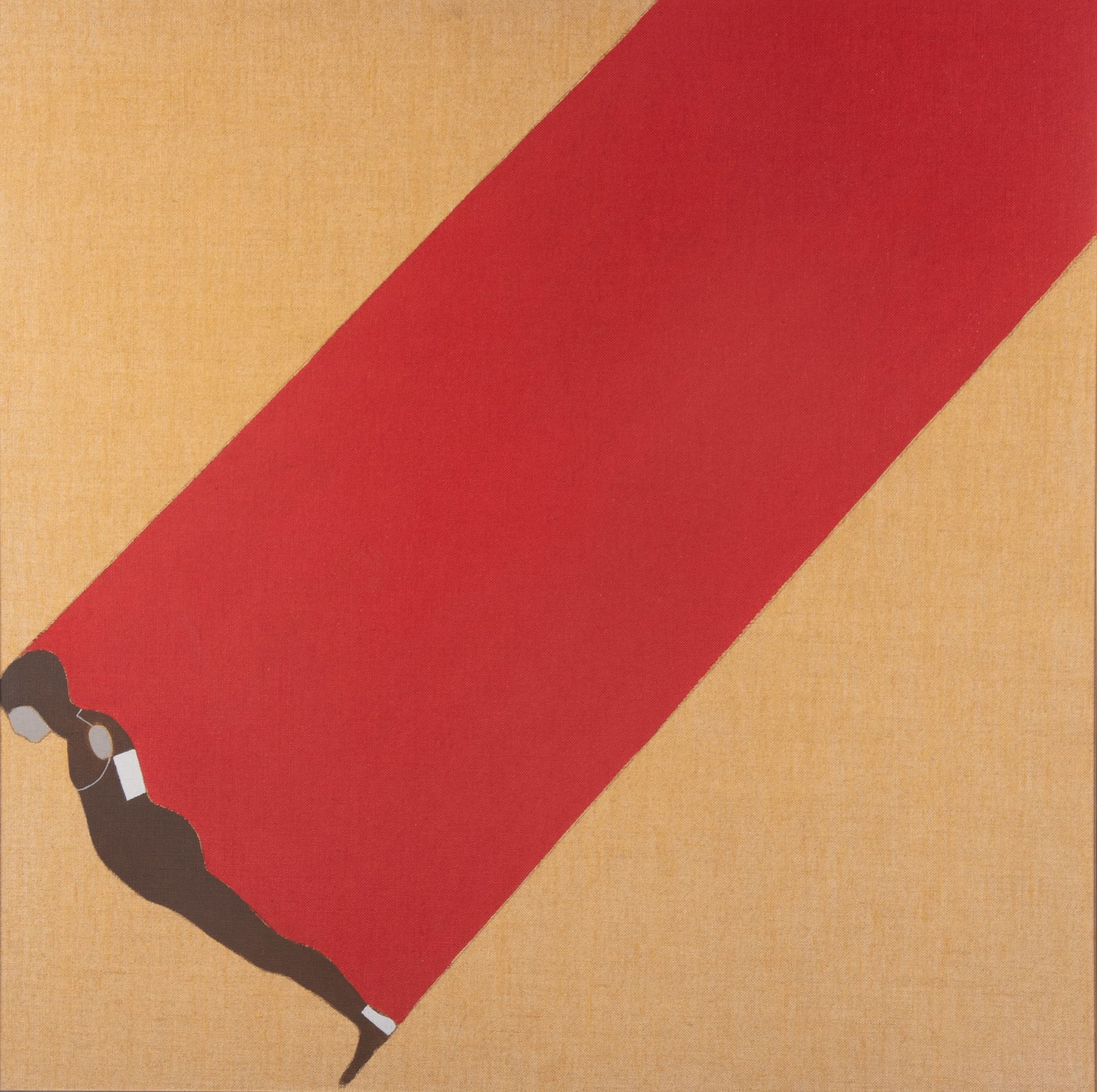 Ernest Tino Trova, Missouri (1927-2009), Falling Man, liquitex and pencil on canvas (1 of 6)