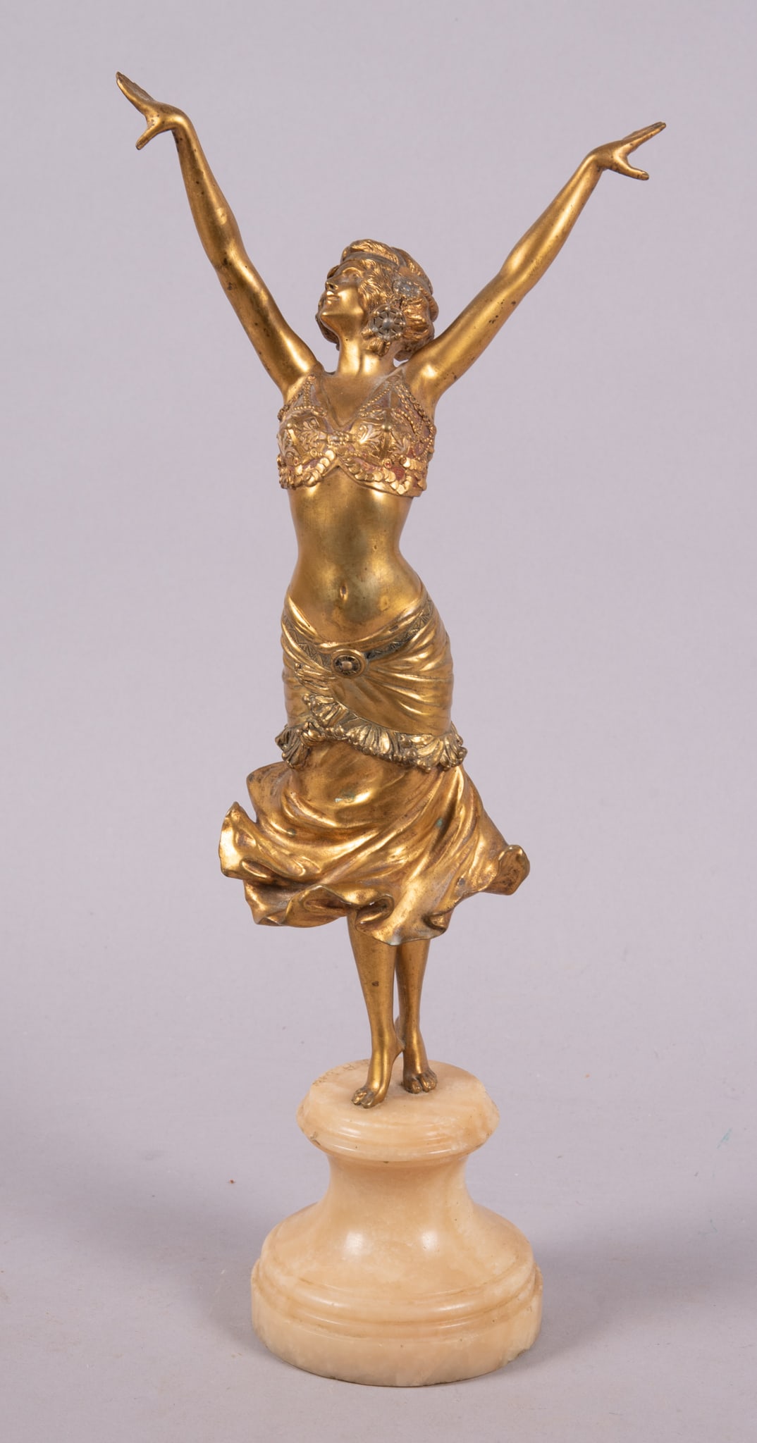 An Art Deco Cold Painted Bronze Figure, "Radha" by Paul Philippe (1 of 5)