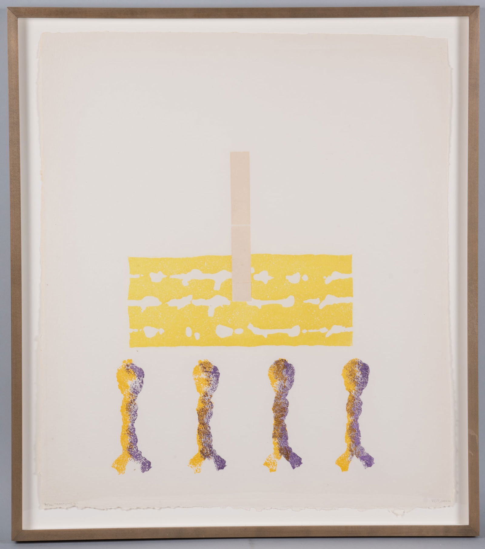 Richard Tuttle, American (b. 1941), Costume D, 2002, color aquatint, ed. 6/20 (1 of 4)