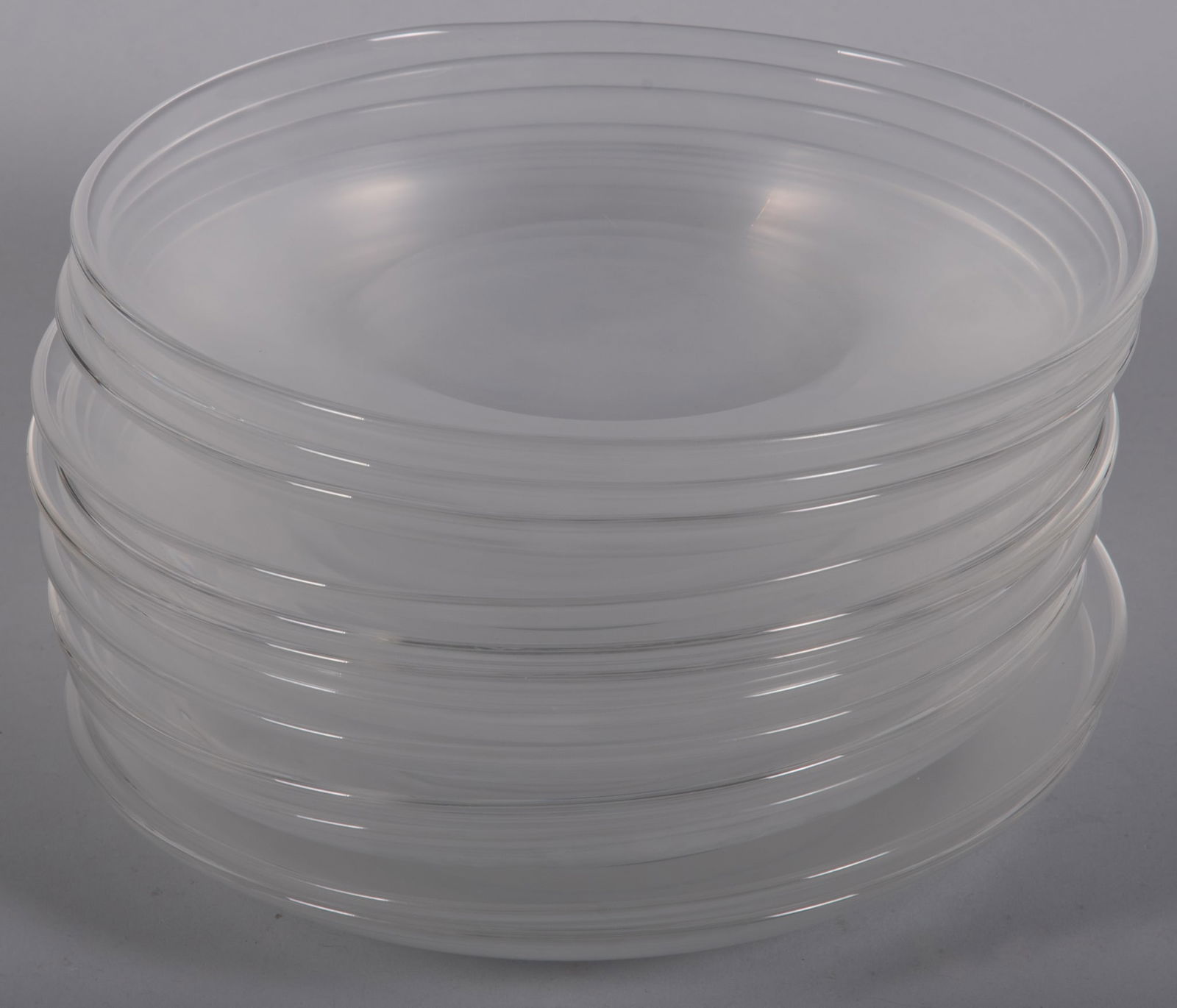 Steuben, Twelve Crystal Desert Plates, 8 1/4 Inches (1 of 3)