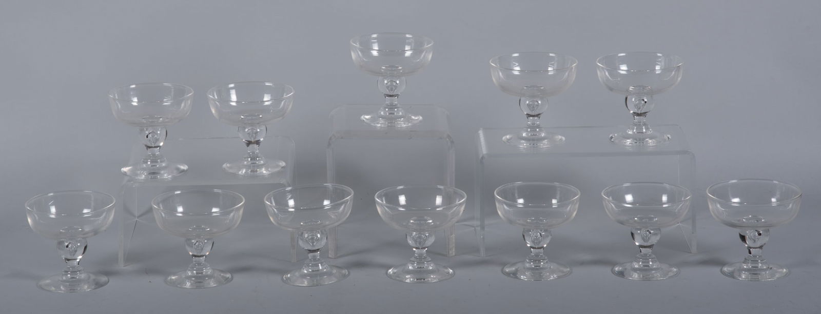 Steuben, Twelve Teardrop Champagne Coupes (1 of 4)