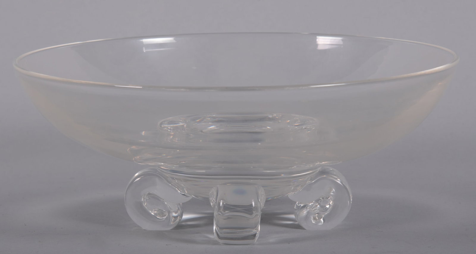Steuben Four Footed Low Bowl, John Dreves, 1942 Design (1 of 4)