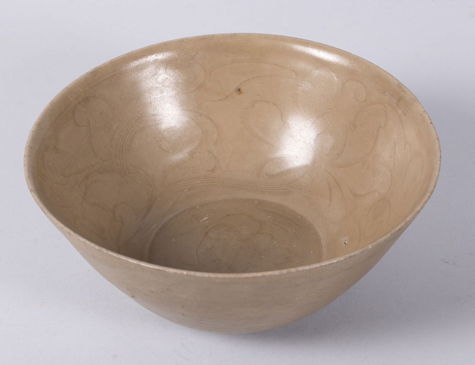 An Antique Chinese Celadon Earthenware Bowl (1 of 4)