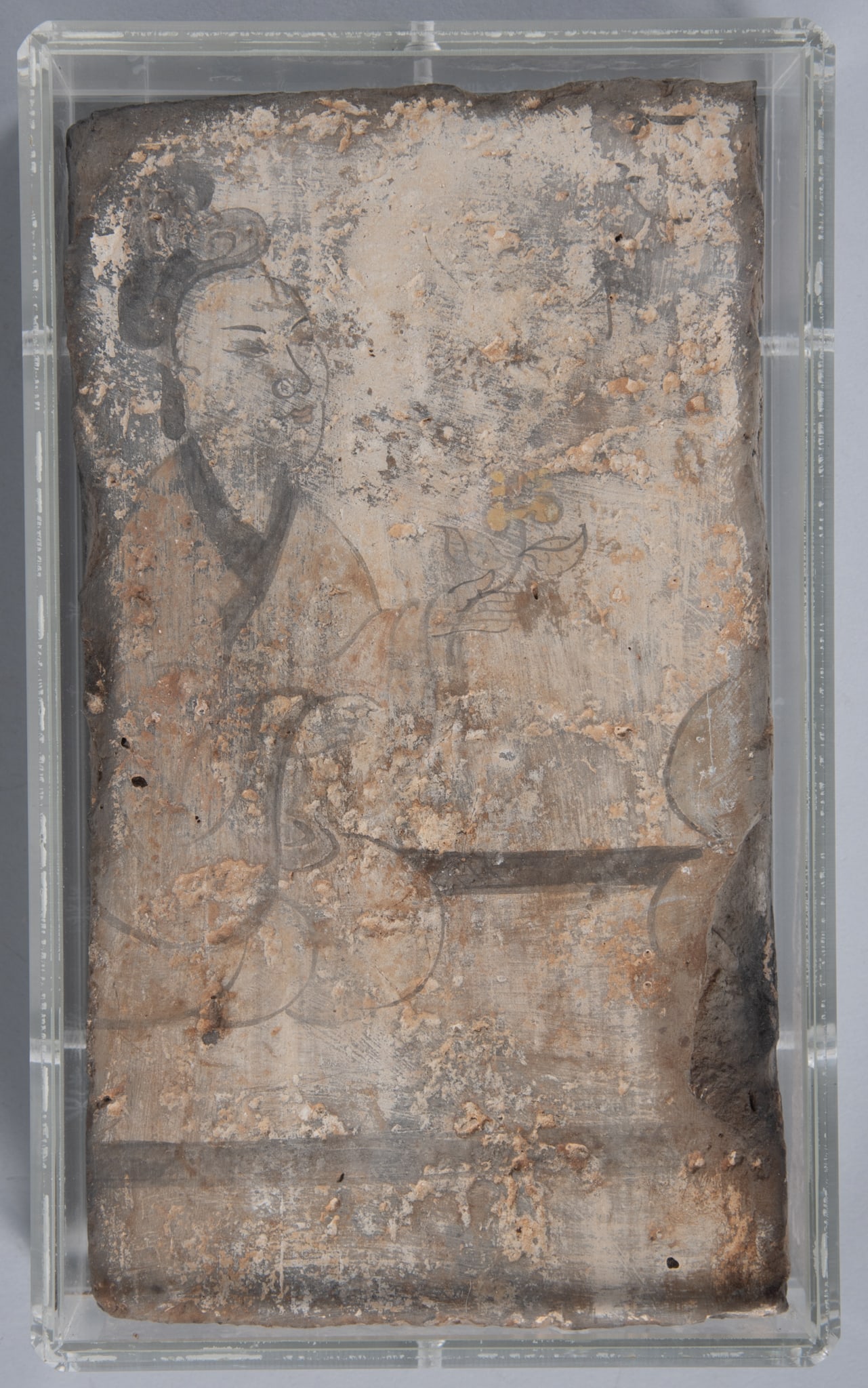 A Very Rare Chinese Tang Dynasty Pictorial Tile (1 of 4)