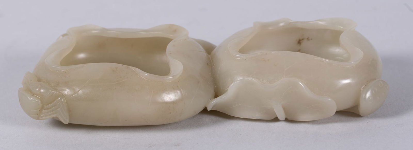 An Unusual Chinese Carved Jade Double Brush Wash Pot (1 of 5)