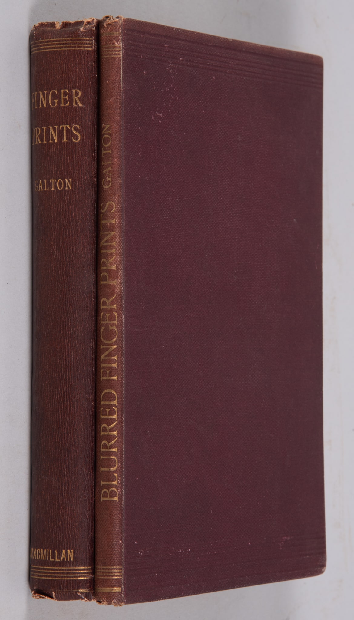 Finger Prints.  Francis Galton, F.R.S. etc. 1st edition.  London and New York: Macmillan, 1892. (1 of 3)