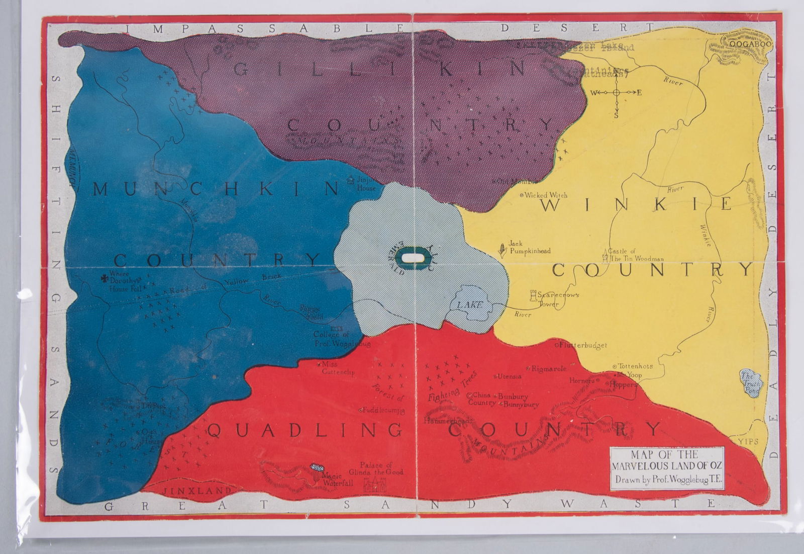 The Original Map of Oz. (1 of 1)