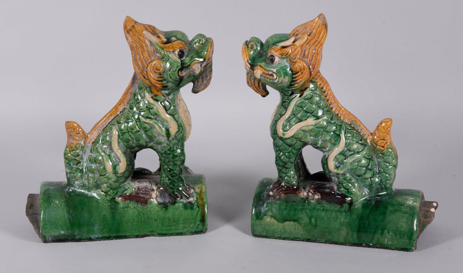 A Pair of Chinese Pottery Roof Tiles (1 of 4)