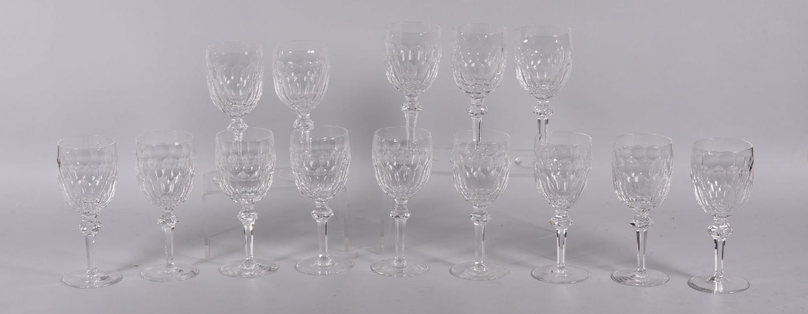 A Set of 14 Waterford Curraghmore Water Goblets: A Set of 14 Waterford Curraghmore Water GobletsFourteen goblets, approximately 7 5/8 inches tall