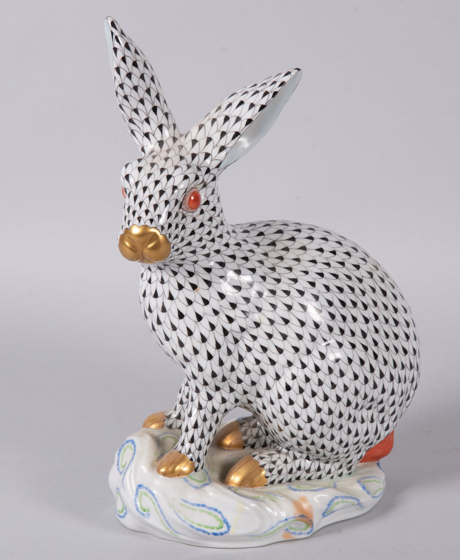 A Large Sitting Herend Porcelain Bunny Rabbit (1 of 4)