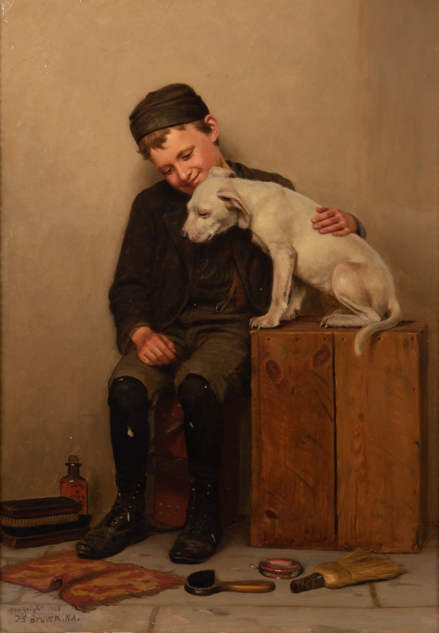 John George Brown, New York/California (1831-1913), Cheer Up, 1905, oil on canvas (1 of 6)
