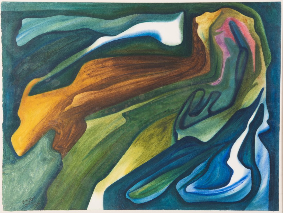 William Frederick Fett, Missouri, Michigan / Mexico (1918-2006), Mexico, 1973, watercolor on paper: William Frederick FettMissouri, Michigan / Mexico, (1918-2006)Mexico, 1973watercolor on papersigned and dated lower left, framed.22 1/2 x 30 inches