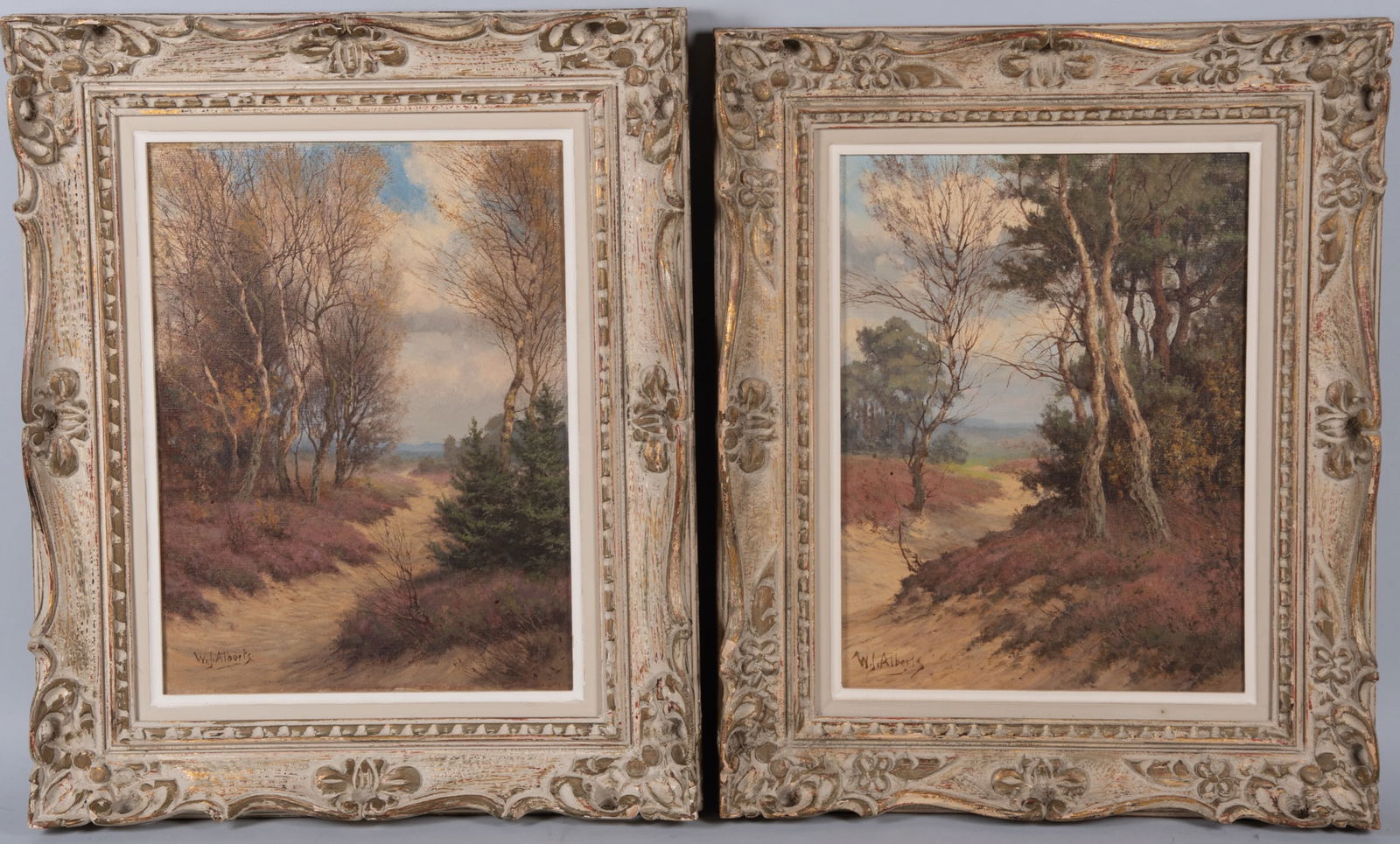 Willem Jacobus Alberts, Dutch (1912-1990), A pair of landscapes, oil paintings on canvas (1 of 5)