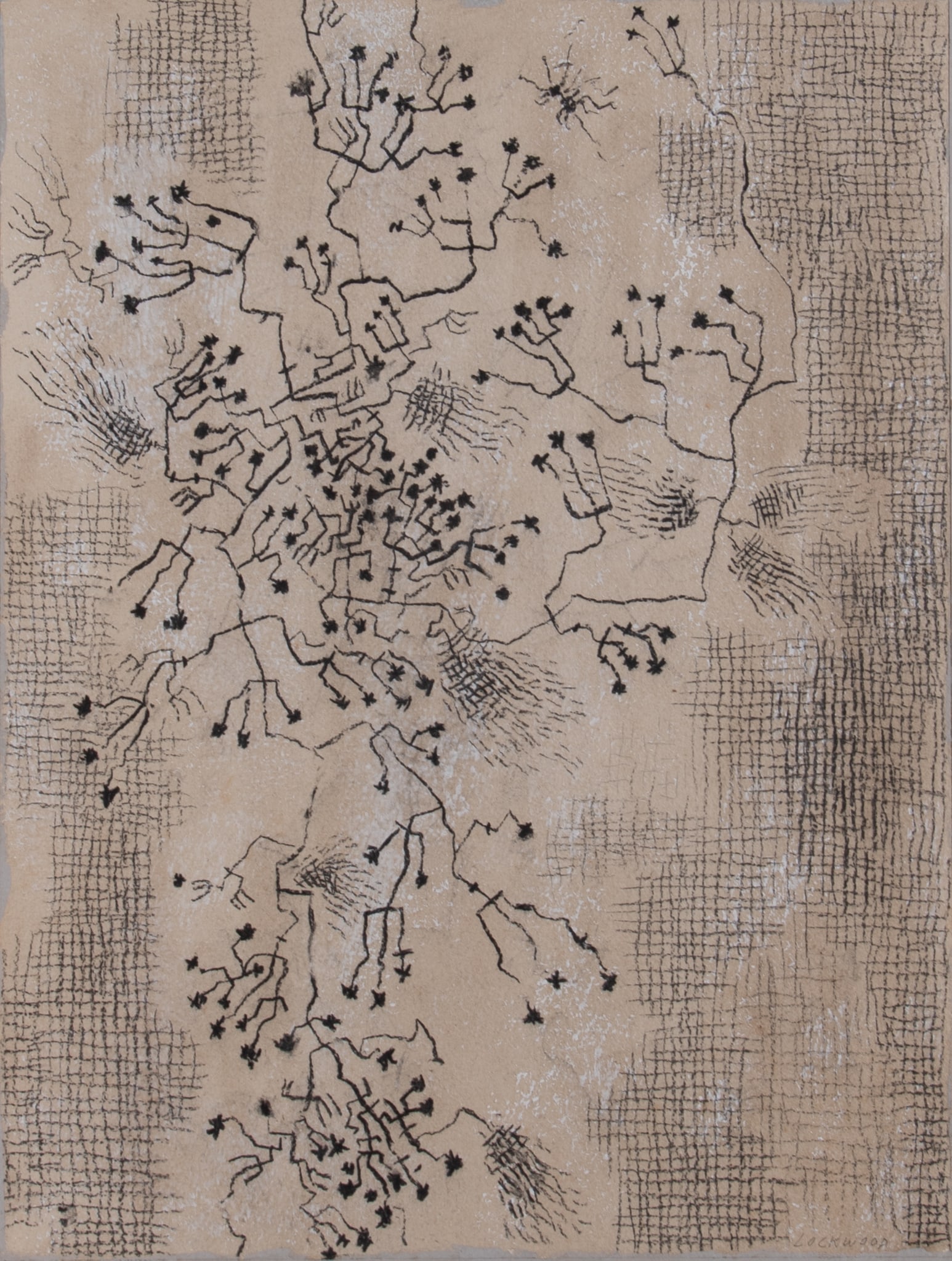 Ward Lockwood, New Mexico, Texas, Kansas (1894-1963), Untitled, mixed media on paper (1 of 5)