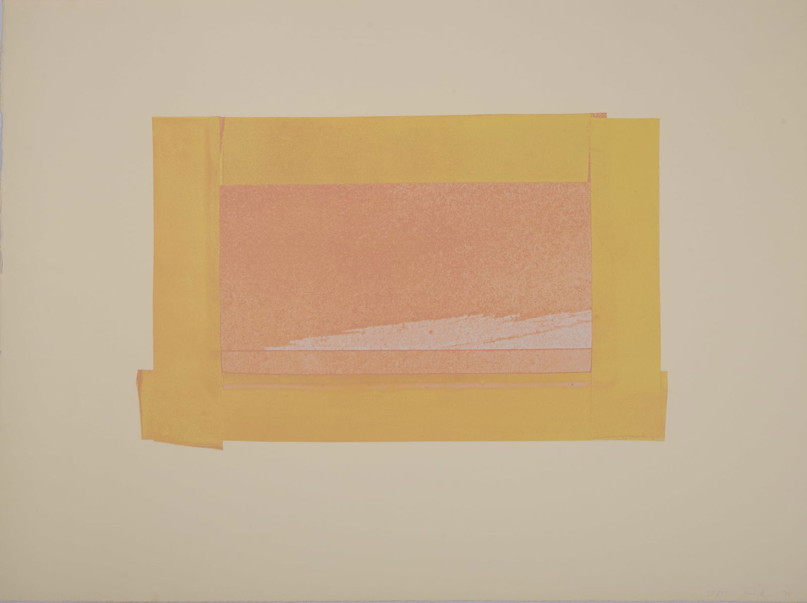 Howard Hodgkin, British (1932-2017), Untitled (Indian View), 1971, screenprint, ed. 38/75 (1 of 6)