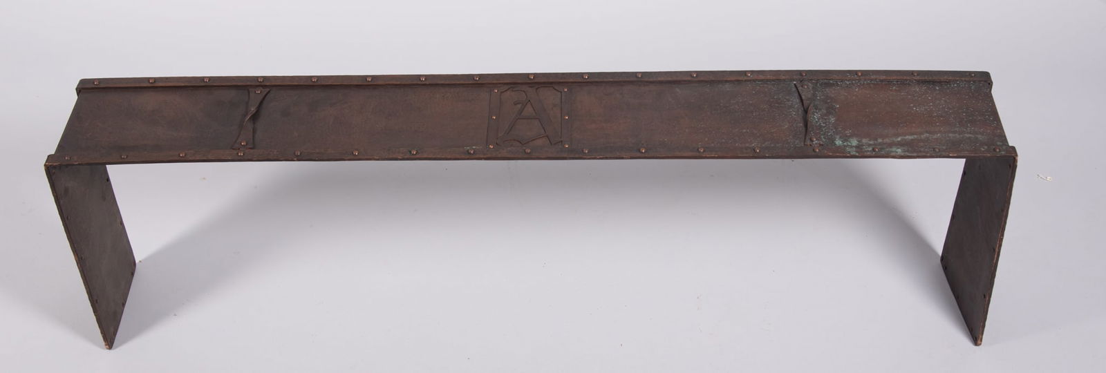 A Copper Arts & Crafts Period Fireplace Fender (1 of 3)