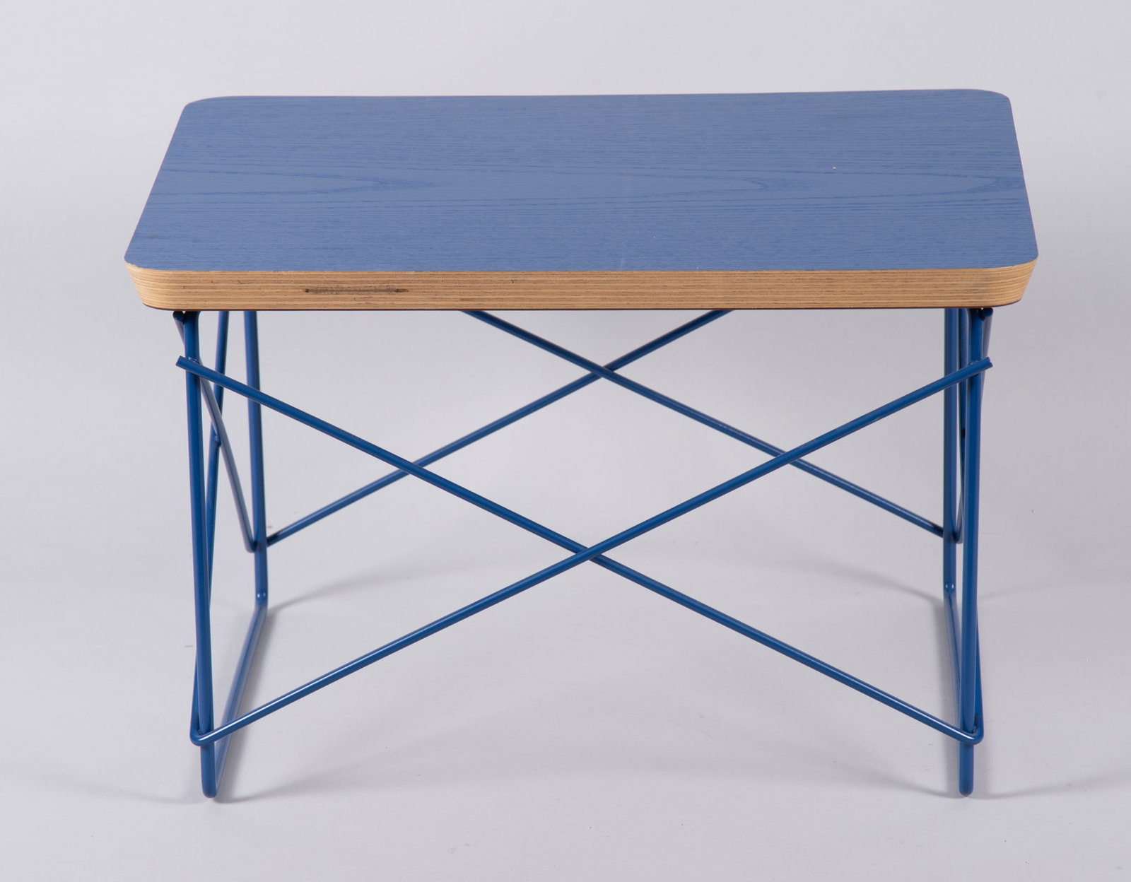 Eames for Herman Miller Wire Base Low Table, Blue (1 of 4)