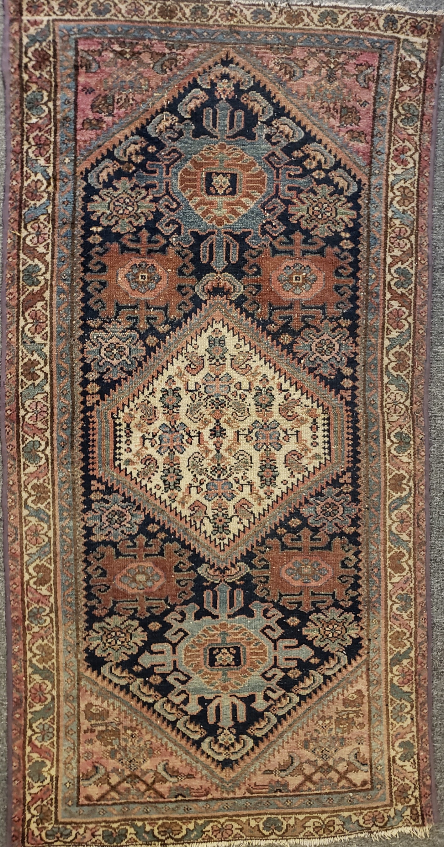 Antique Handwoven Persian Throw Rug (1 of 3)