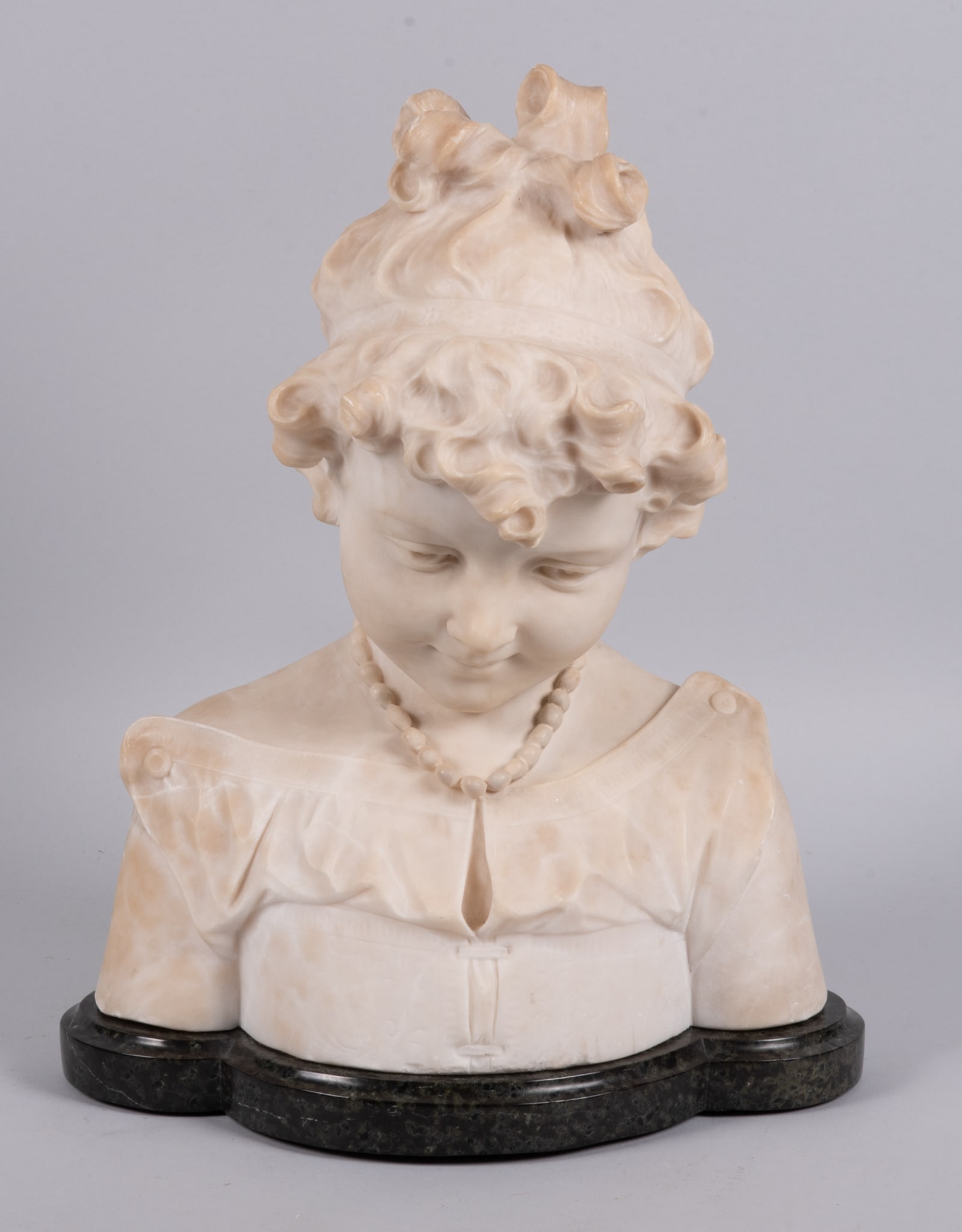 A Finely Detailed Italian Marble Bust of a Child (1 of 4)