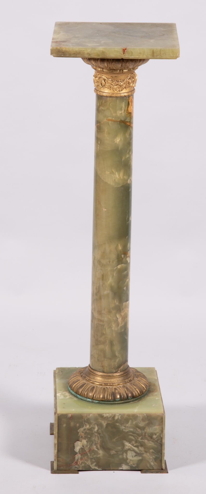 An Antique Green Onyx Pedestal (1 of 4)