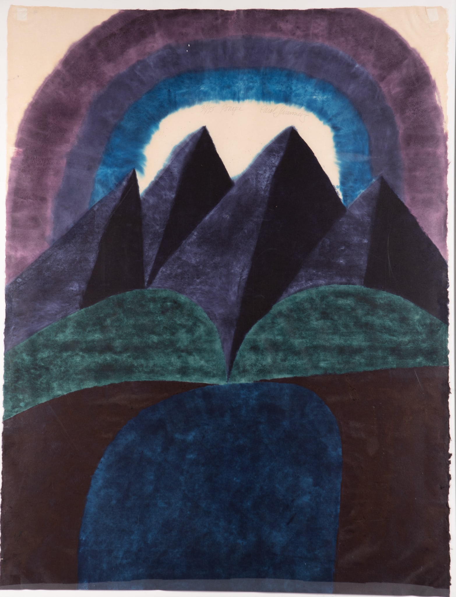 Carol Summers, American (1925-2016), Ponope, color woodcut on handmade paper, ed. 31/75 (1 of 4)