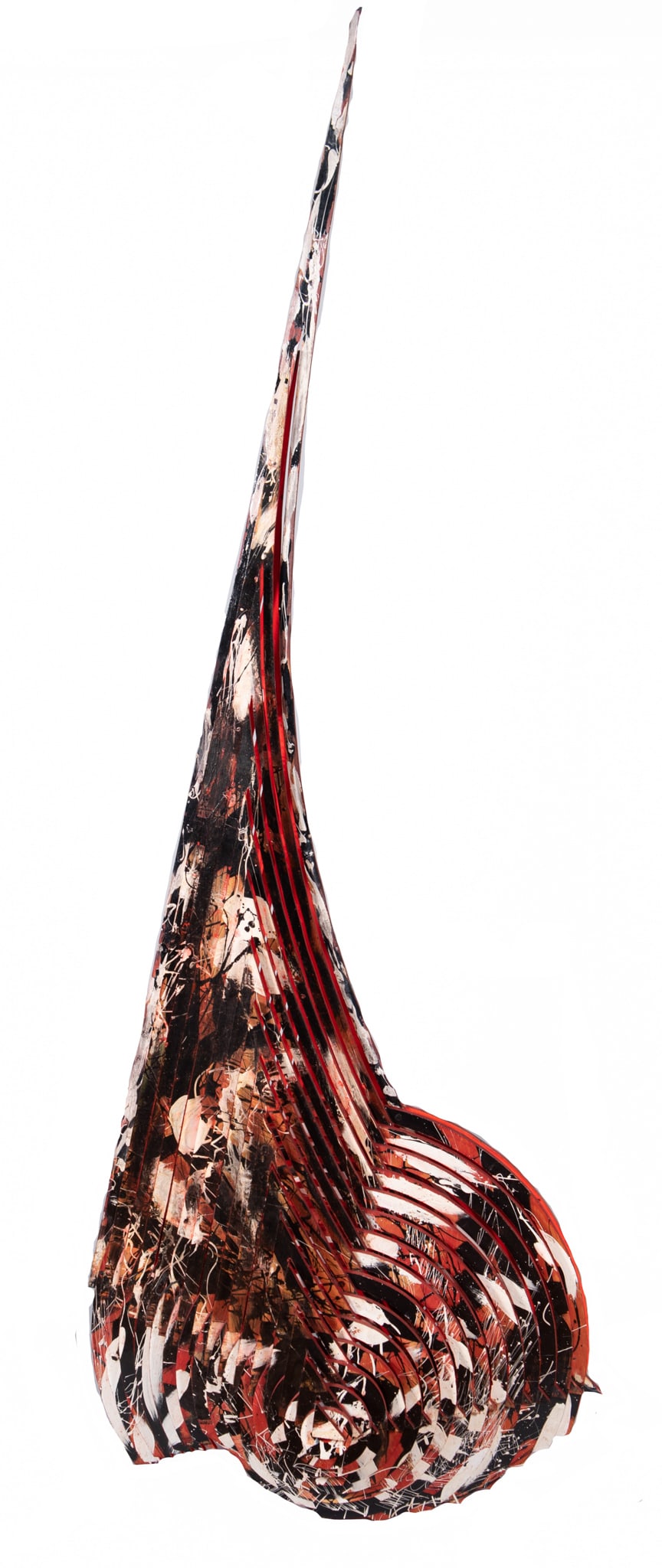 Jim Nickel, American (b. 1943), Skewed Venture Piece, Acrylic and oil on Baltic birch: Jim NickelAmerican, (b. 1943)Skewed Venture PieceAcrylic and oil on Baltic birch90 1/2 x 28 x 24 inches