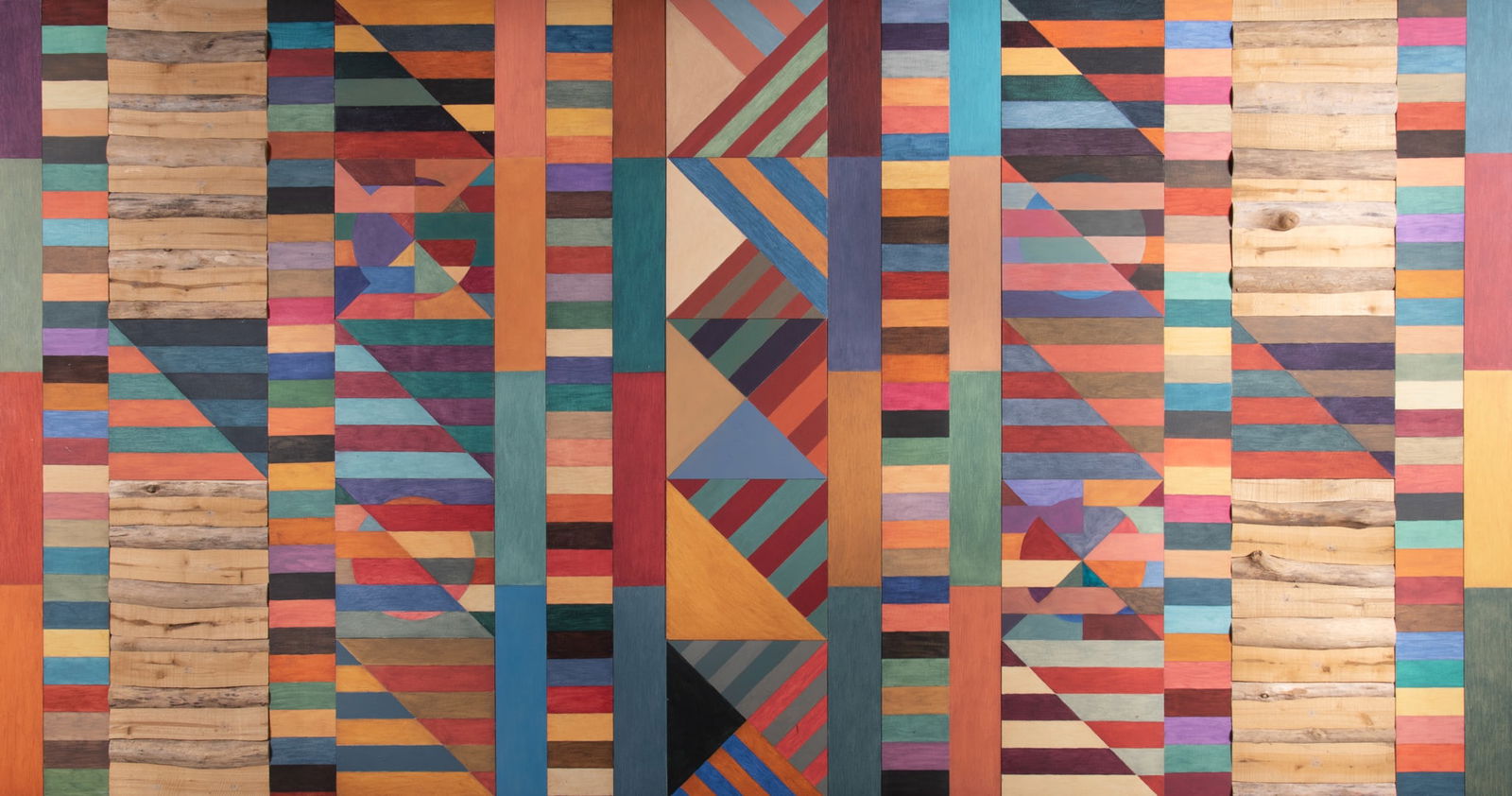 Kate & Ken Anderson, American 20th Century, Cross Currents #63, 1994 (collaboration), mixed media on (1 of 6)