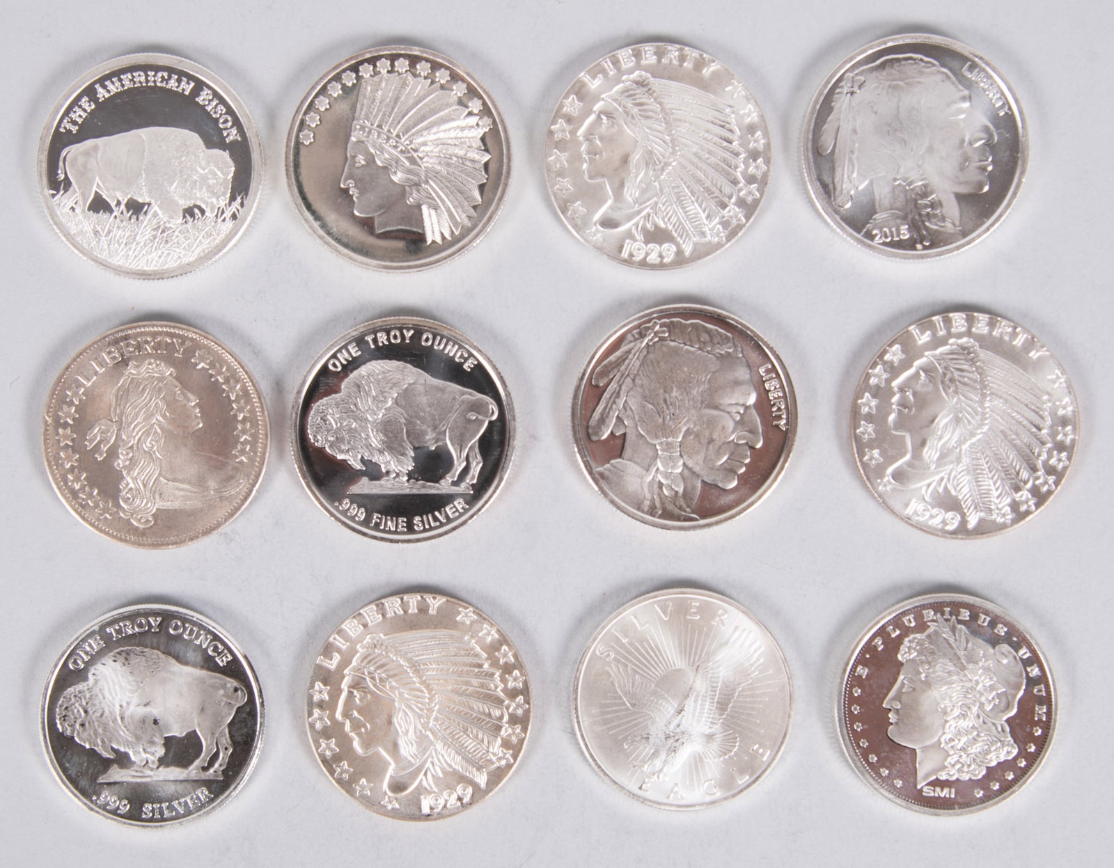 12 Mixed Silver Rounds (1 of 2)
