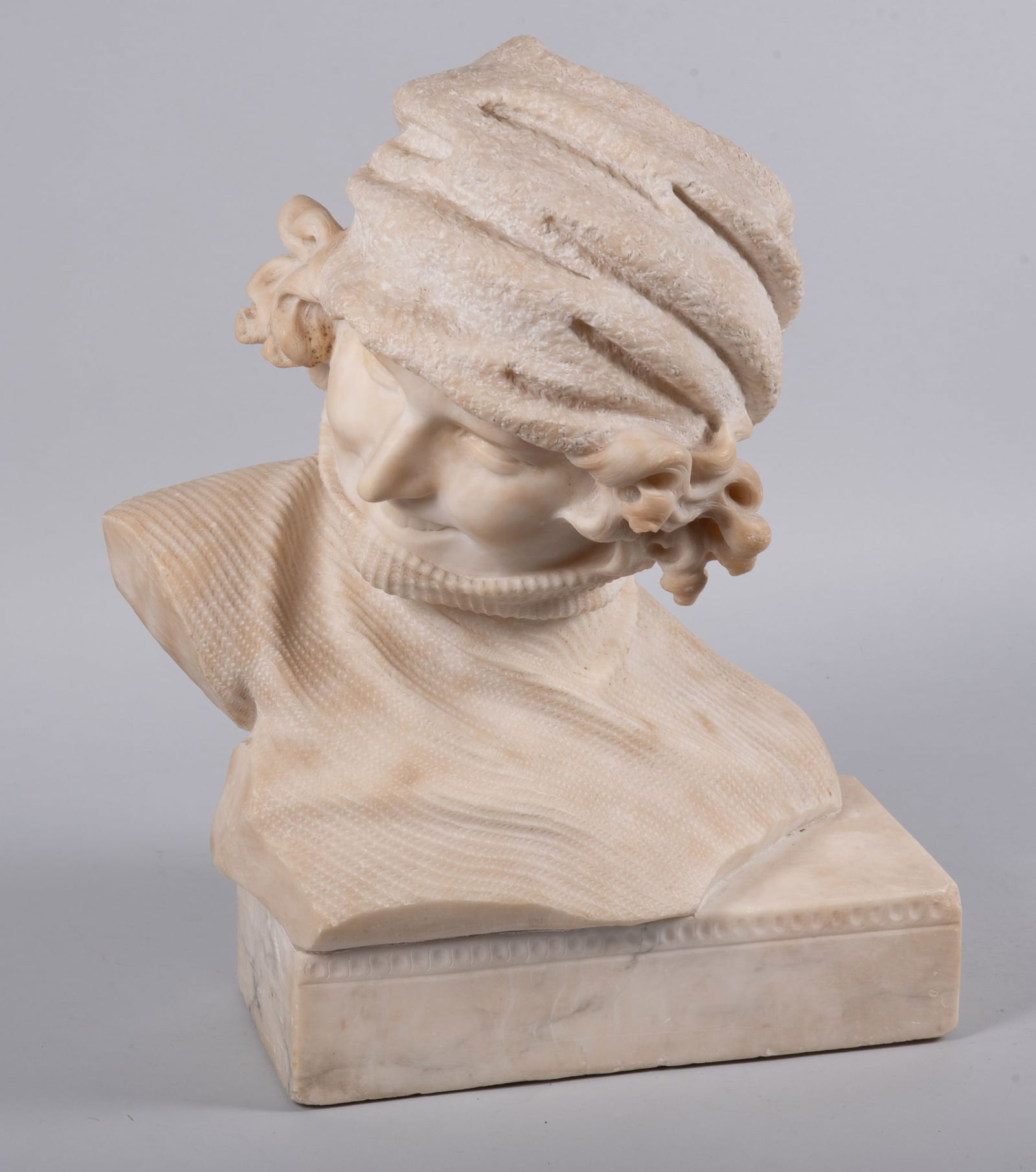 A Large Italian Art Deco Marble Bust (1 of 3)