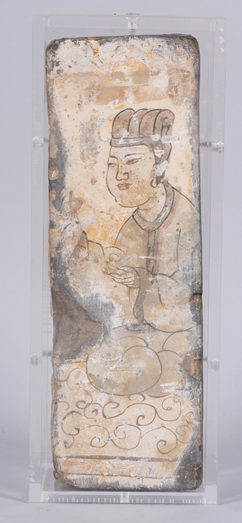 A Very Rare Chinese Tang Dynasty Pictorial Tile (1 of 5)