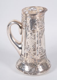 Sterling Silver Overlay Pitcher