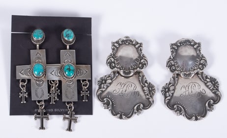 Great Sterling Earrings - Two Pair