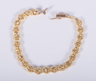 10K Yellow Gold Link Bracelet by SAK