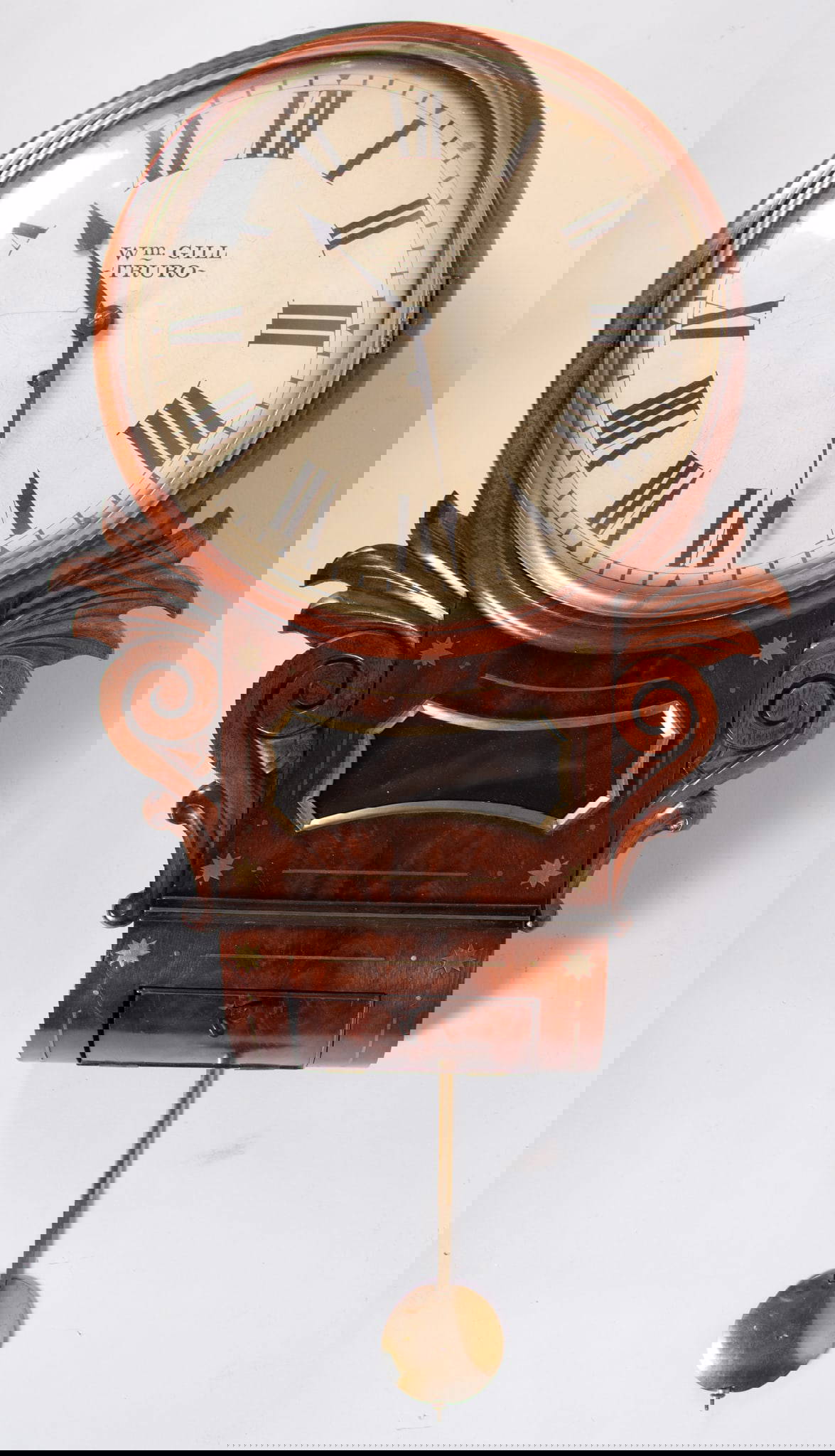 Victorian Antique Wm. Gill, Truro Wall Clock Auction