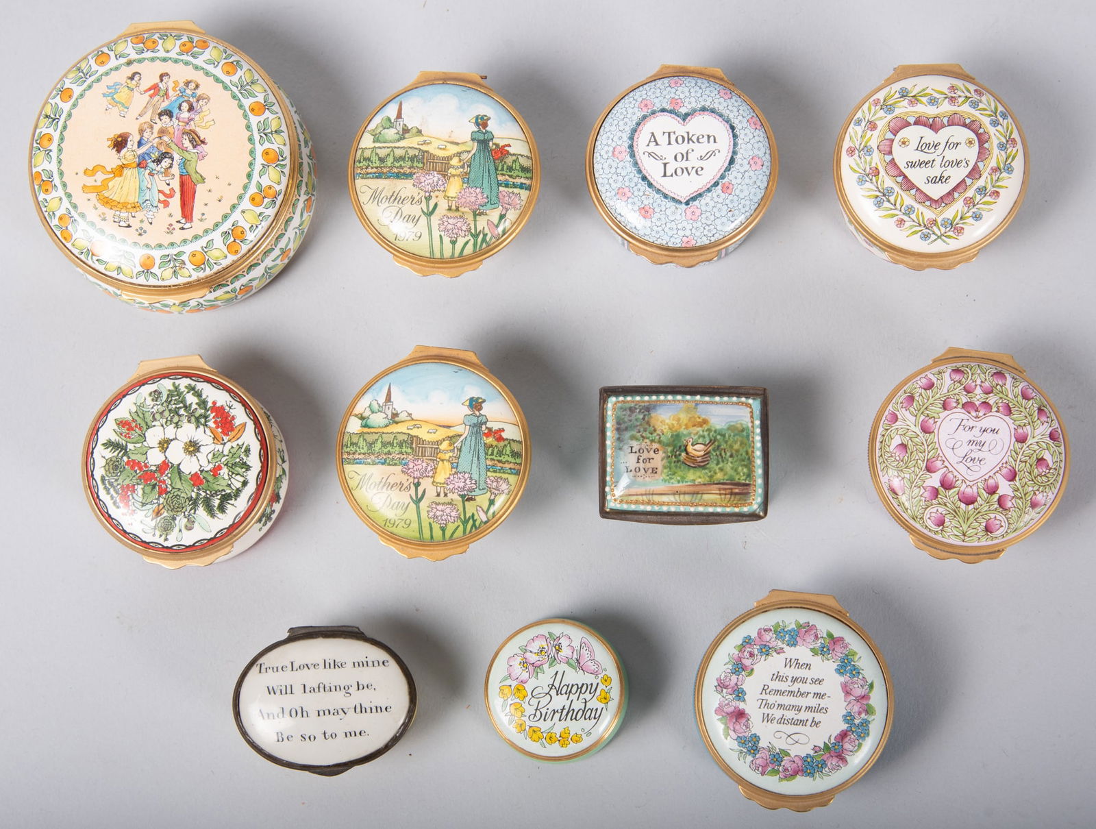 A Collection of English Enamel Boxes (1 of 3)