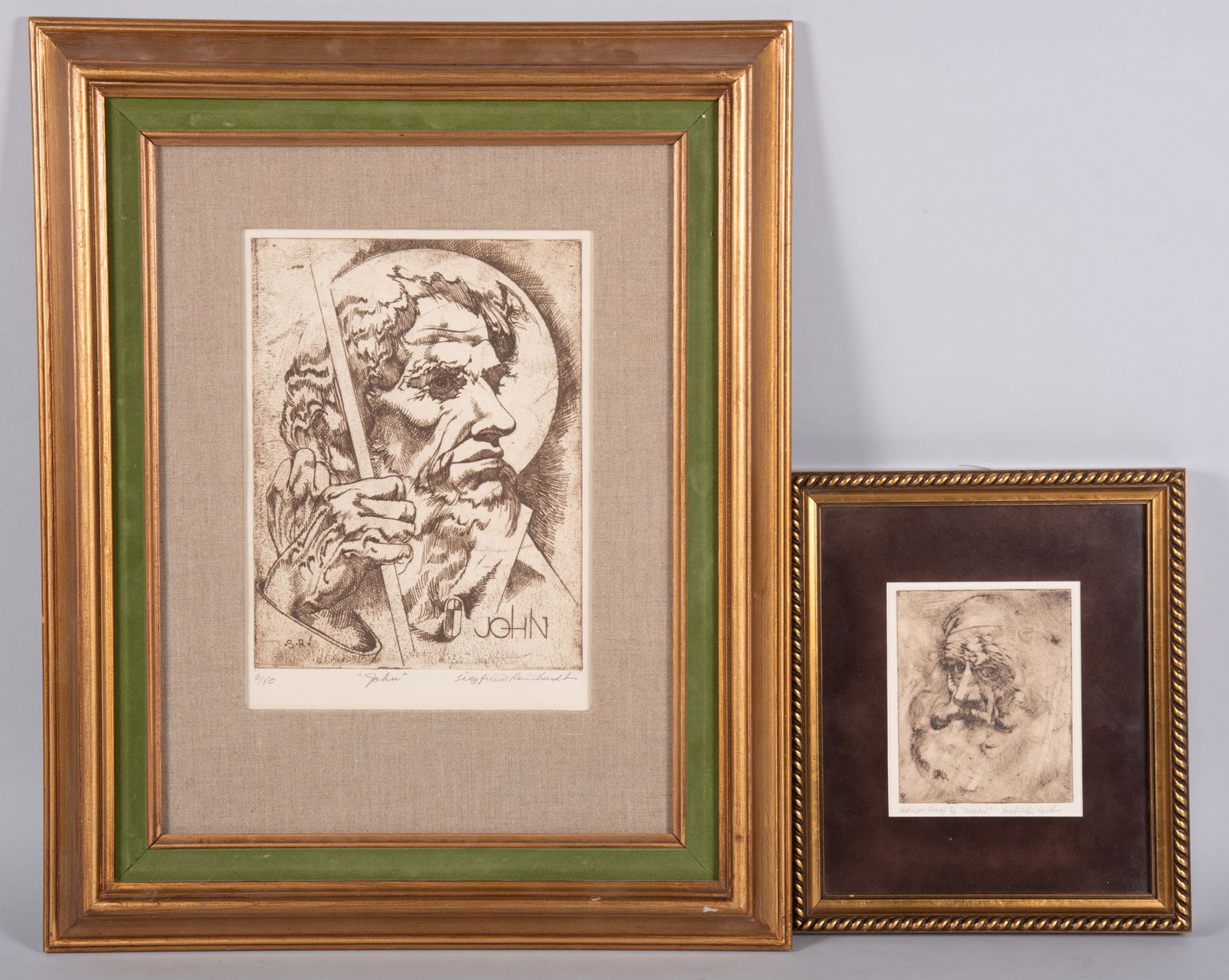 Siegfried Reinhardt, Missouri / Germany (1925-1984), Prophet (artist's proof), and John 6/50, two (1 of 4)