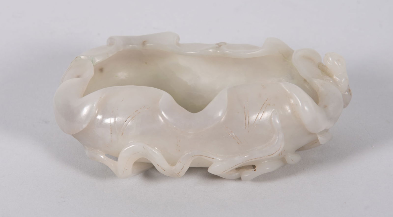 A Fine Chinese Carved Jade Brush Wash Pot (1 of 4)