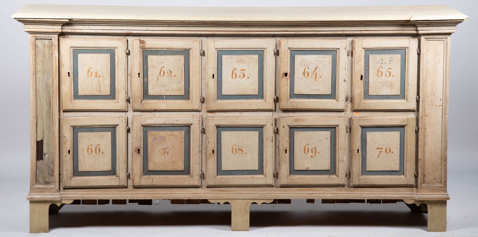 Antique American Painted Apothecary Cabinet (1 of 3)